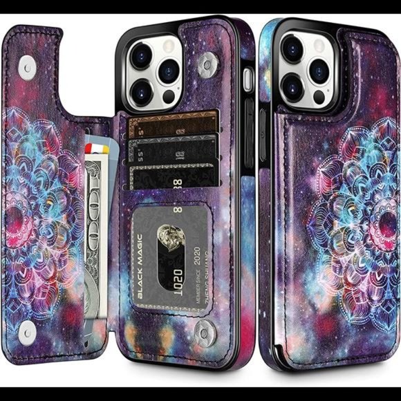 Wallet Case Compatible with iPhone 13 Pro MAX Case 5G 6.7-inch - Picture 1 of 7